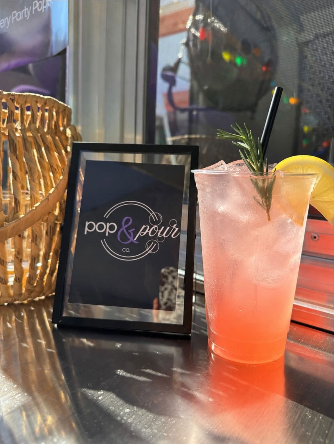 Fresh specialty lemonade served by Pop & Pour Co. mobile bar by Shuckers
